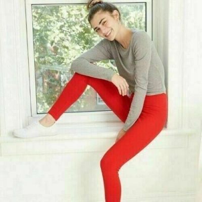 Wild Fable Womens High Rise Stretch Pop Fashion Red Skinny Leggings Choose Size